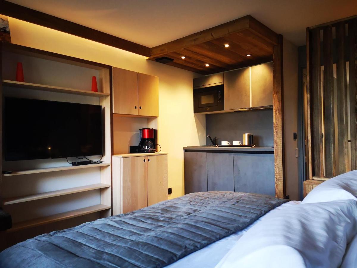 Cuisine ou kitchenette dans l'établissement Alliey & Spa Piscine Appart-hôtel Serre chevalier