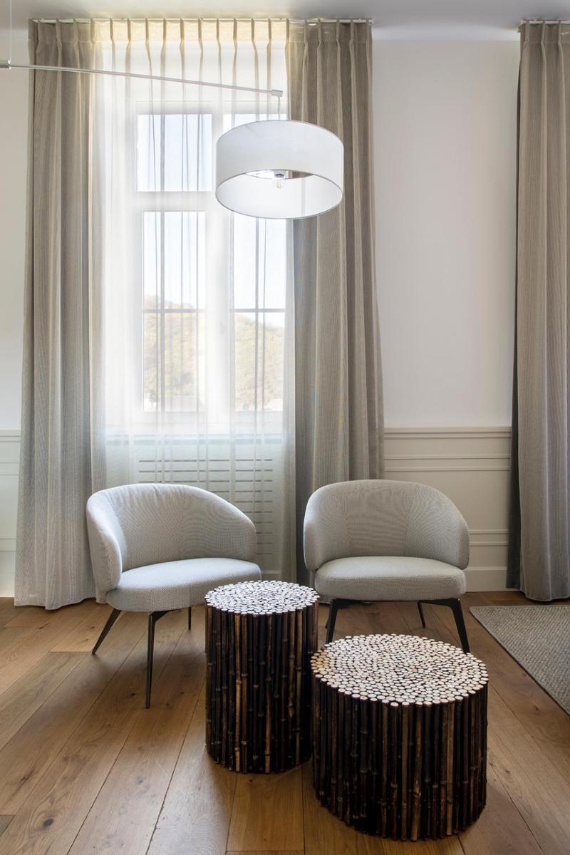 Coin salon dans l'établissement Chateau de Wallerand
