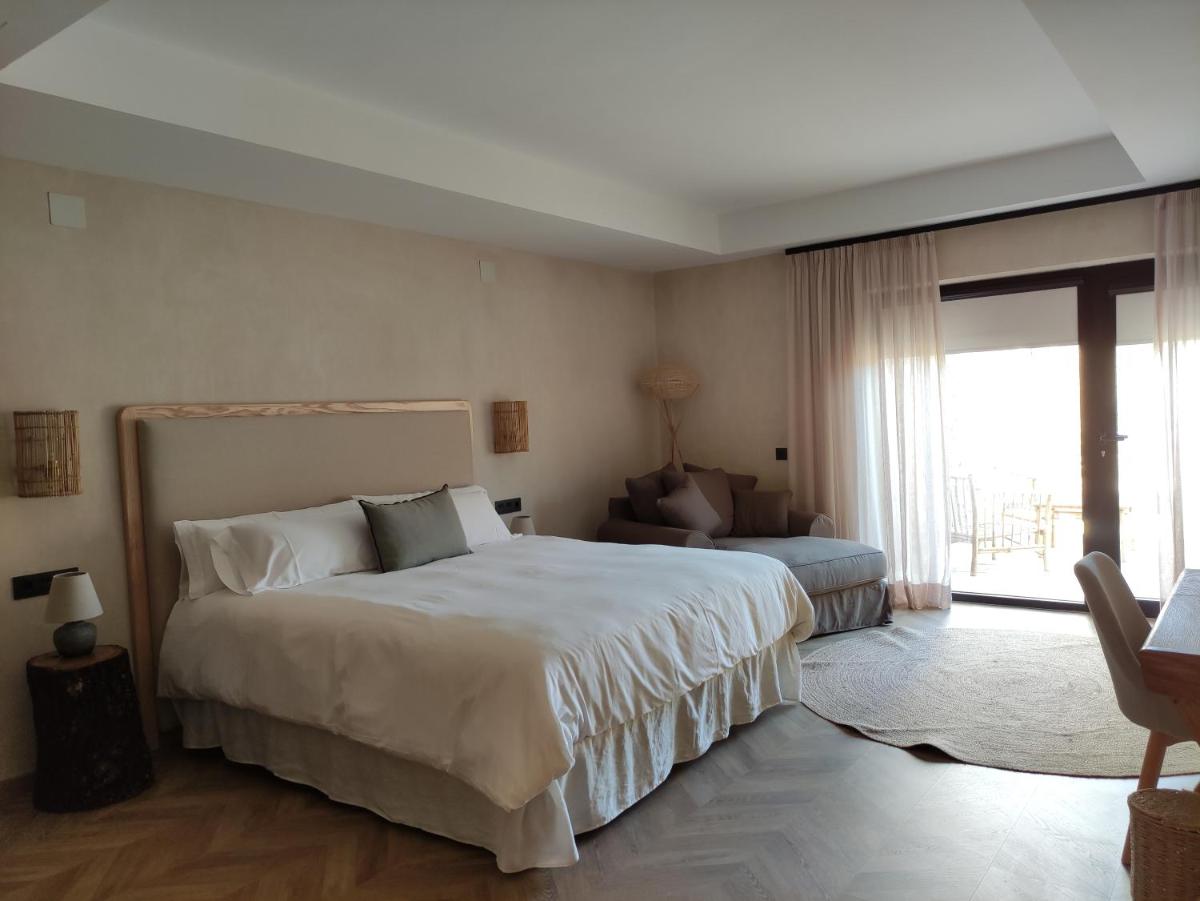 Cama o camas de una habitación en Hábitat Cigüeña Negra