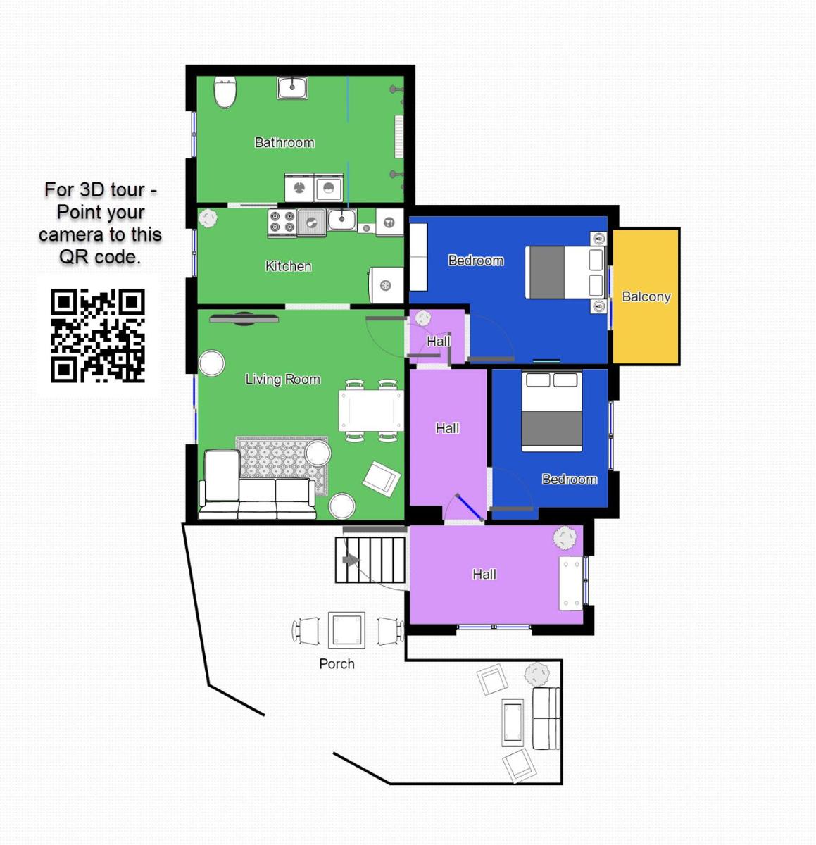 aday - 2 bedroom apartment with Patio - Housity