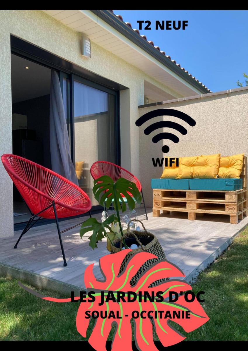 Les Jardins d'Oc - Wifi, Terrasse et Jardinet - Appart T2 neuf - Housity