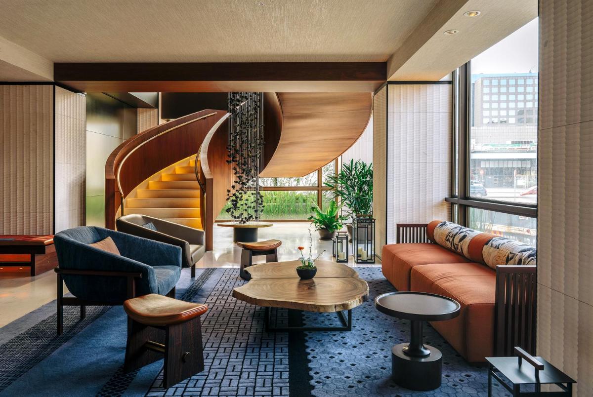 Zona de estar de Nobu Hotel Barcelona