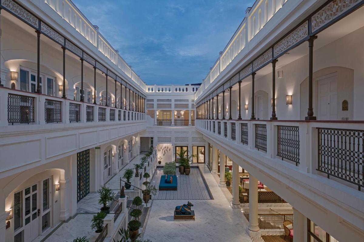 an overhead view of the courtyard of a building at Pilibhit House, Haridwar – IHCL SeleQtions in Haridwār