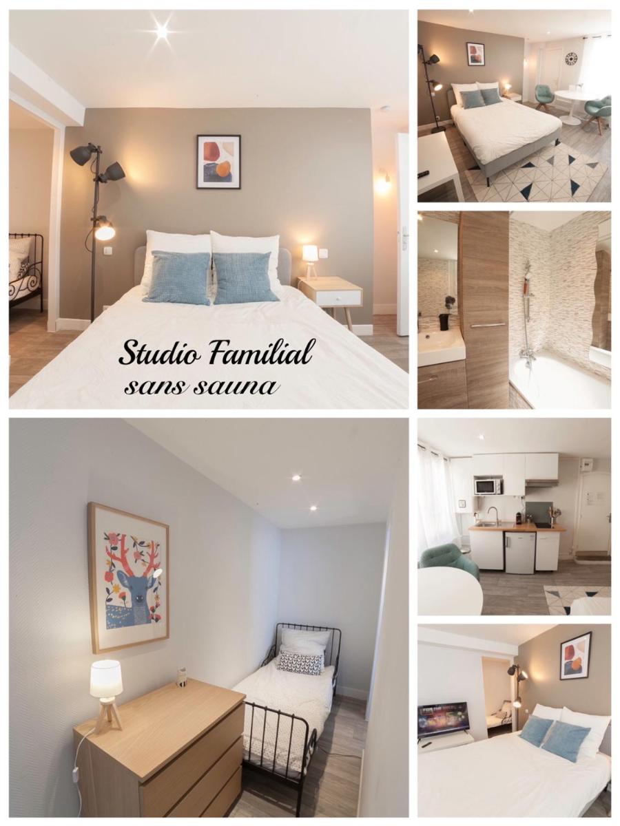 PRESTIGELOC Luxury 3 Studios au choix - 2 avec SAUNA PRIVÉ GRATUIT et 1 Sans - Centre ville d'Orléans - Housity