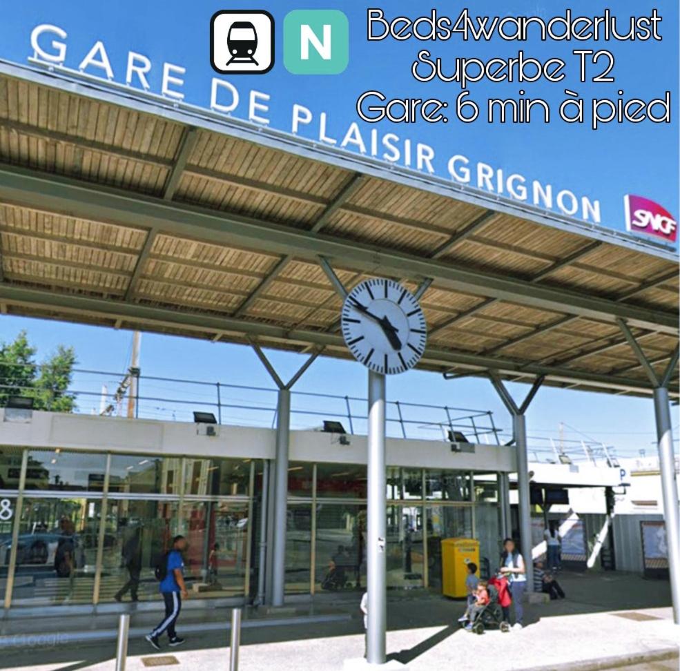 Détente & Jardin By Beds4Wanderlust - Charmant T2 avec Jardin - Gare Plaisir-Grignon, Versailles 20km - Housity