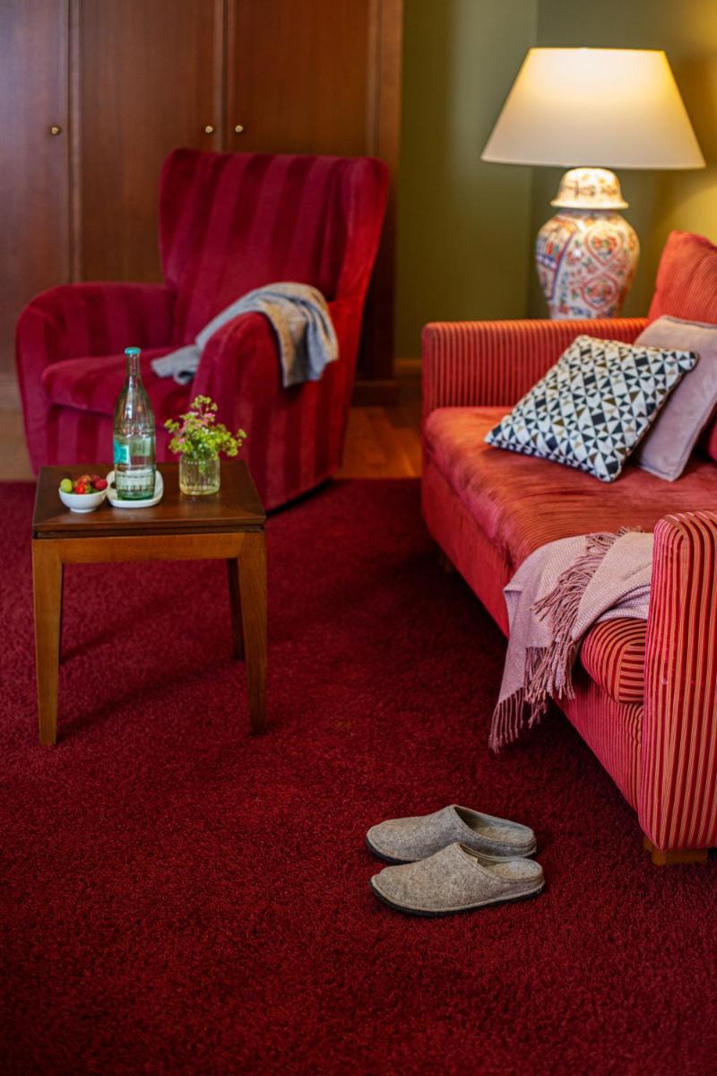 Ein Sitzbereich in der Unterkunft Louisa's Place