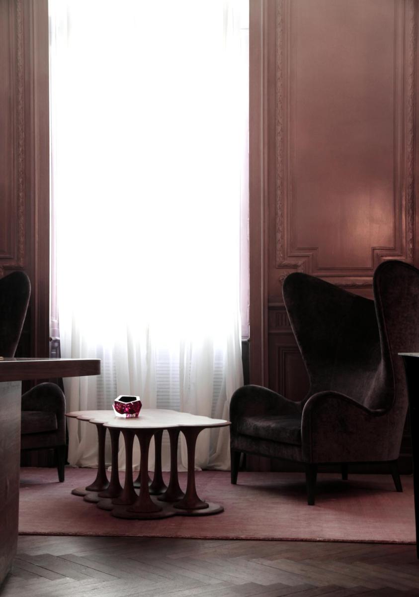 Coin salon dans l'établissement Yndo Hôtel