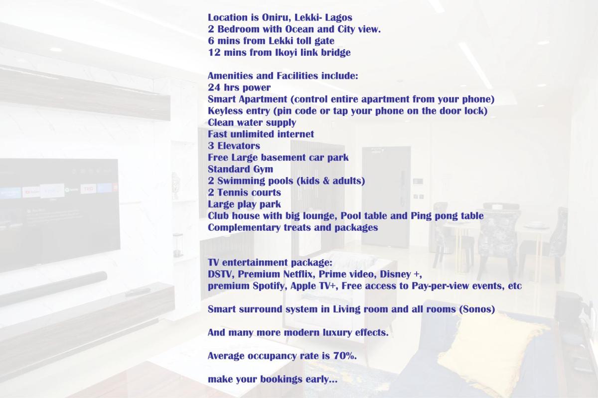 Suitetrails - Oceanview Smart Home with Pool in Oniru-Lekki 1