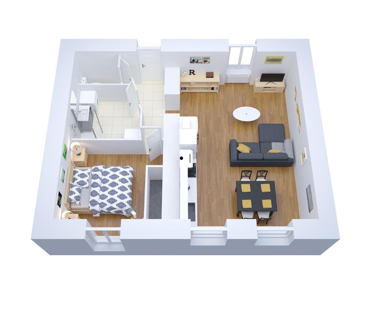 Le Mac'Honey Lounge, T2, 55 m2, HYPERCENTRE MACON au calme - Housity