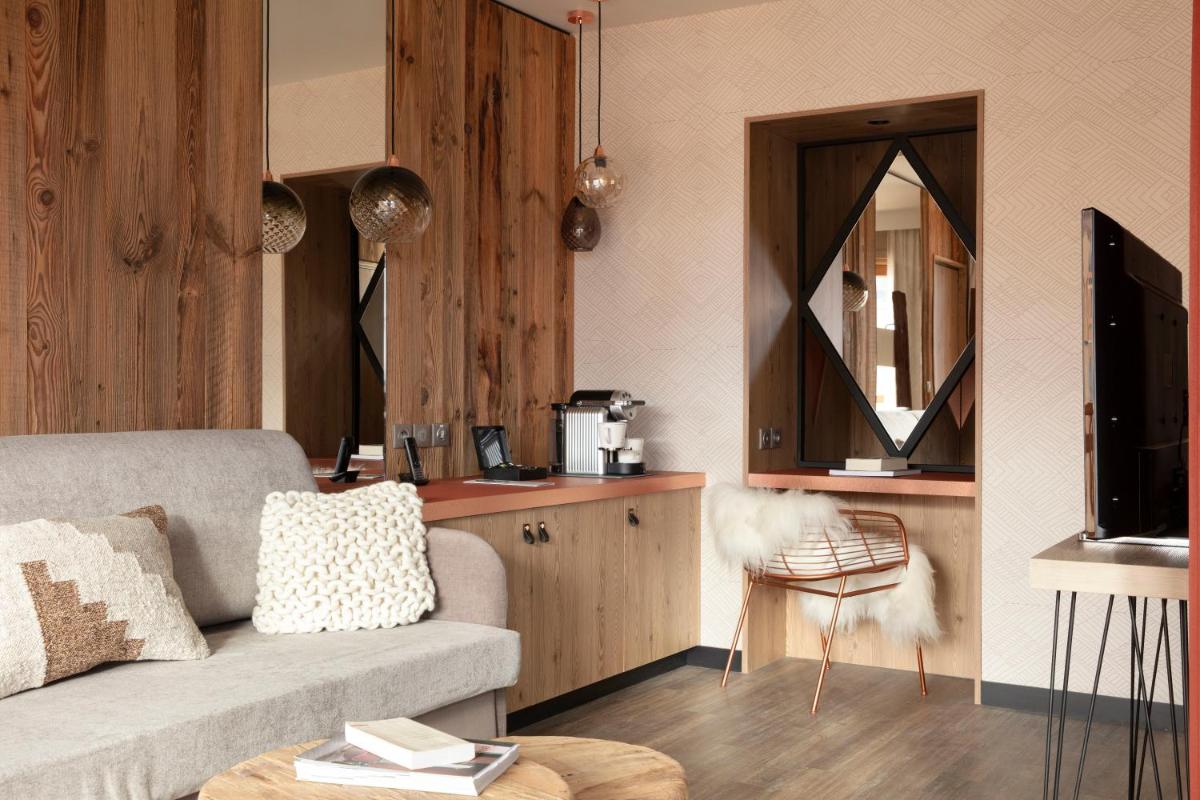 Cuisine ou kitchenette dans l'établissement Grandes Rousses Hotel & Spa