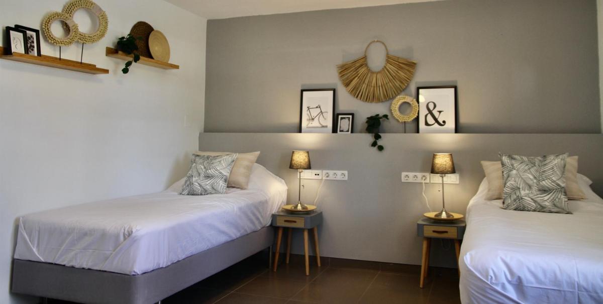 Cama o camas de una habitación en Casas Heddy, Well-being Resort