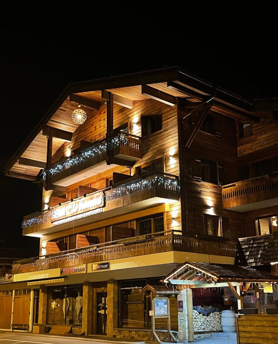 Balcon ou terrasse dans l'établissement Hôtel et Spa Le Vermont