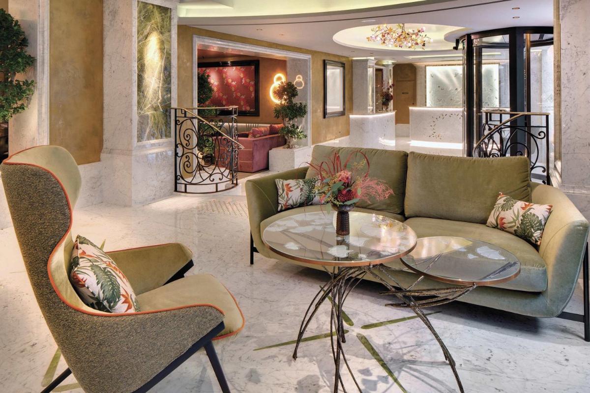 Coin salon dans l'établissement La Demeure Montaigne
