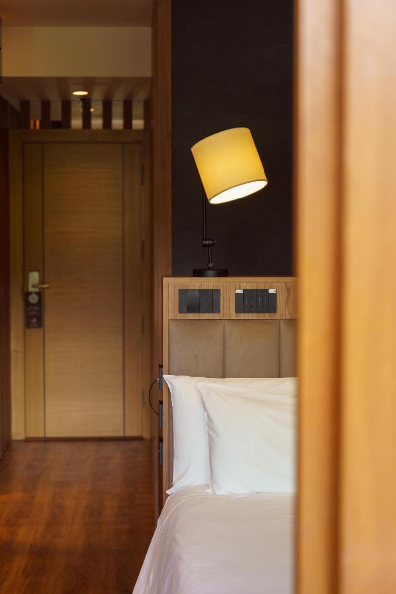 Uma cama ou camas num quarto em Hotel Rural Vale Do Rio