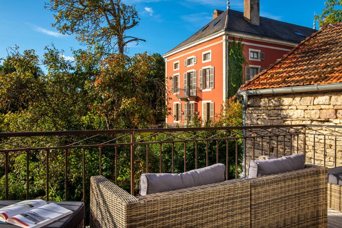Balcon ou terrasse dans l'établissement Château de Courban and Spa Nuxe