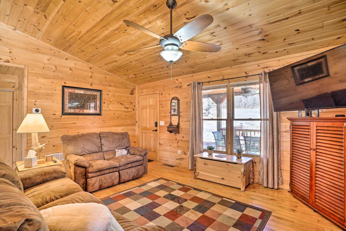 Serenity Cabin with Furnished Deck and Fire Pit - Housity