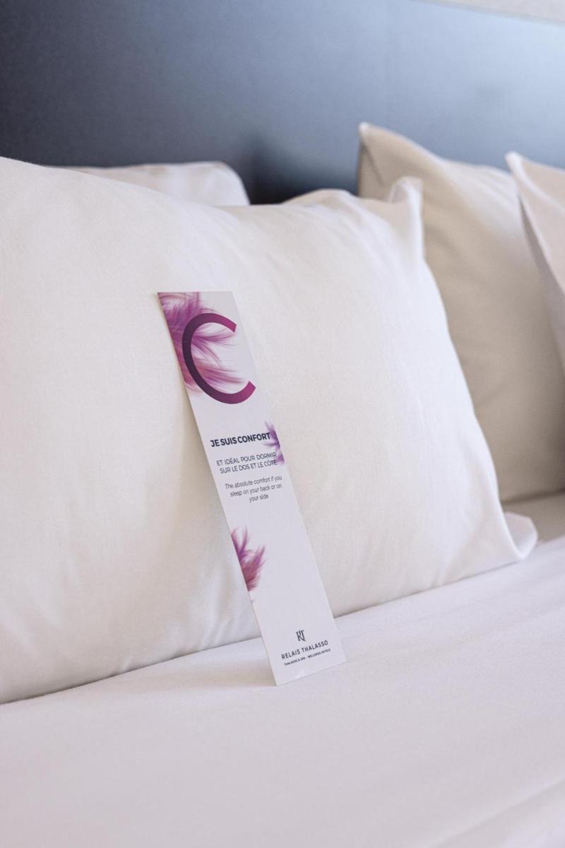 Un ou plusieurs lits dans un hébergement de l'établissement Hôtel Serge Blanco - Relais Thalasso & Spa