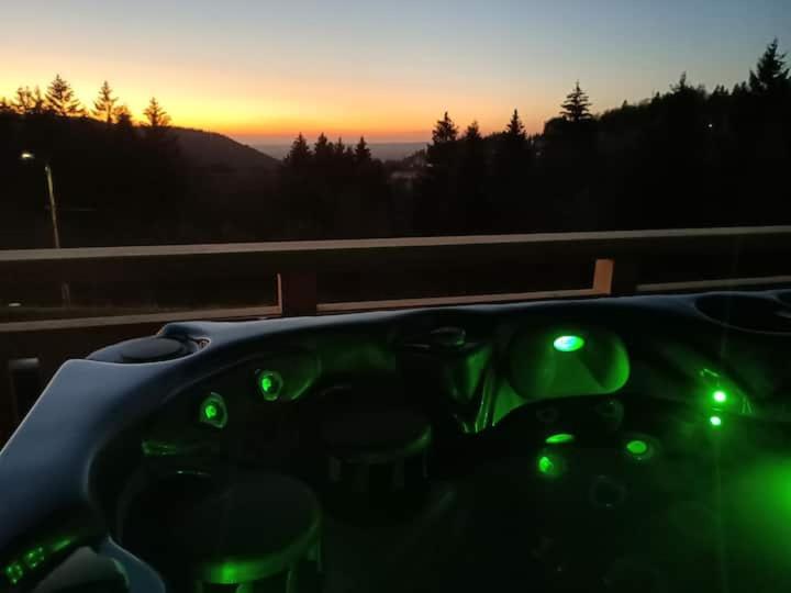 Chalet neuf avec jacuzzi privé, vue imprenable sur Massif des Vosges - Housity