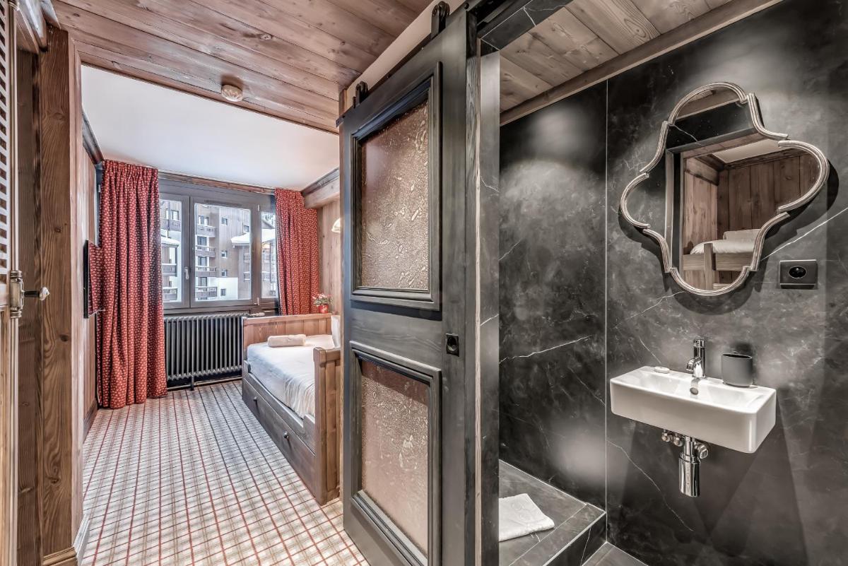 Salle de bains dans l'établissement Hotel & Spa Le Val d'Isère
