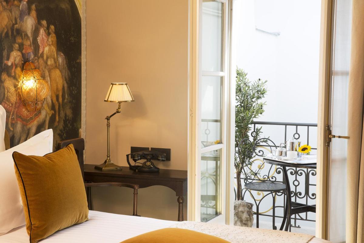 Balcon ou terrasse dans l'établissement Hôtel Da Vinci & Spa