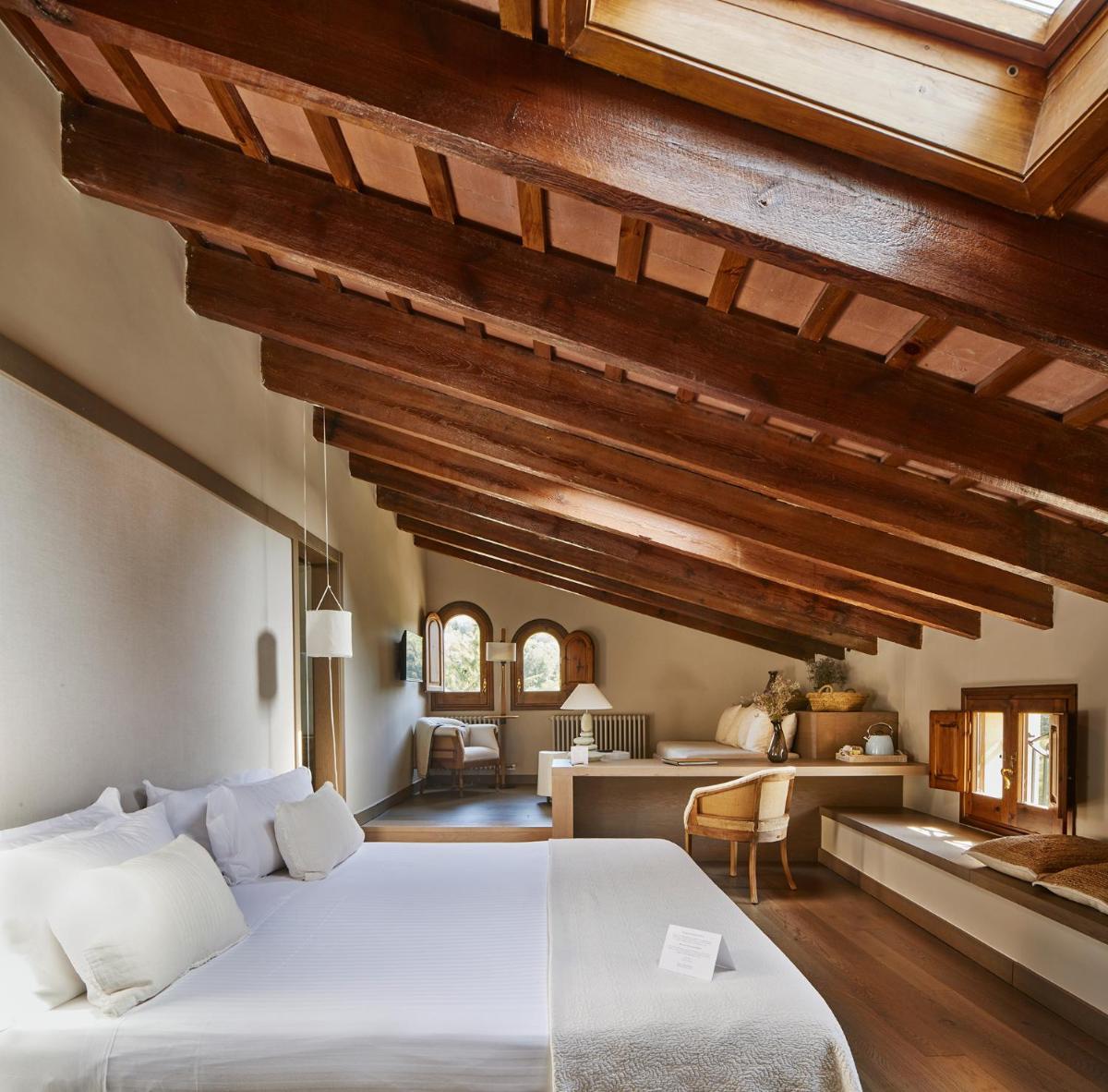 Cama o camas de una habitación en Mas Salagros EcoResort & SPA