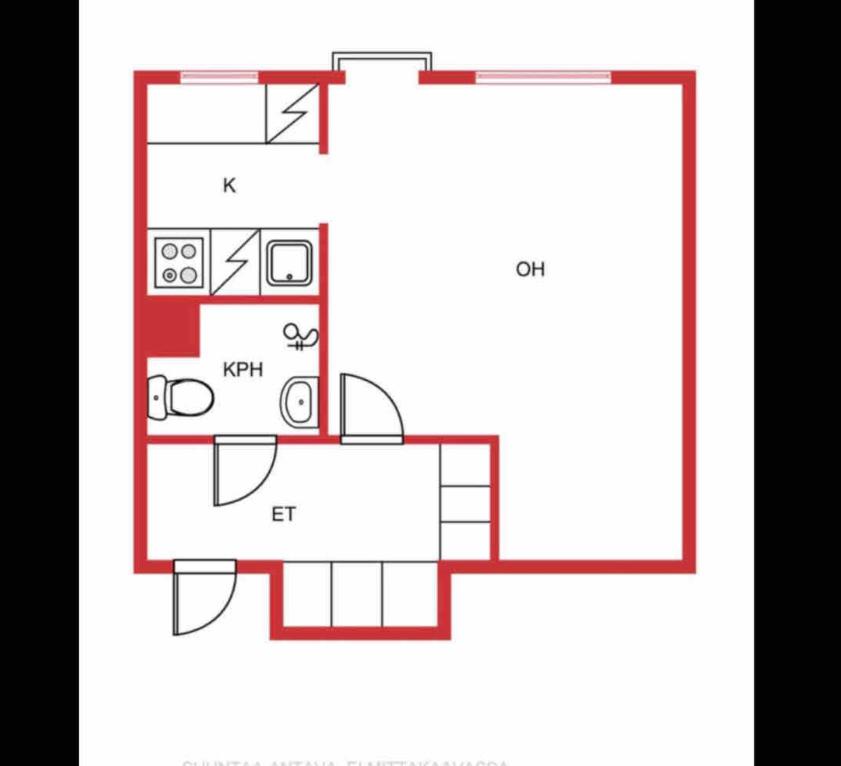 Yksiö kilometri jokirannasta föriltä - Housity