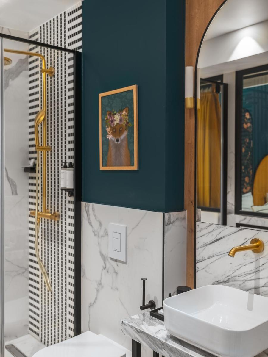 Salle de bains dans l'établissement Dandy Hotel