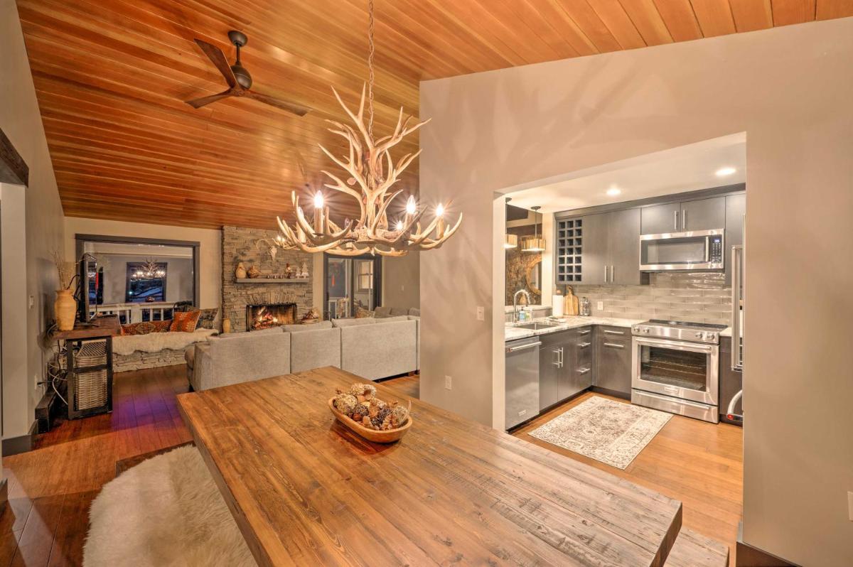 Riverfront Condo Mtn Views, 1 Mi to Ski Lift - Housity