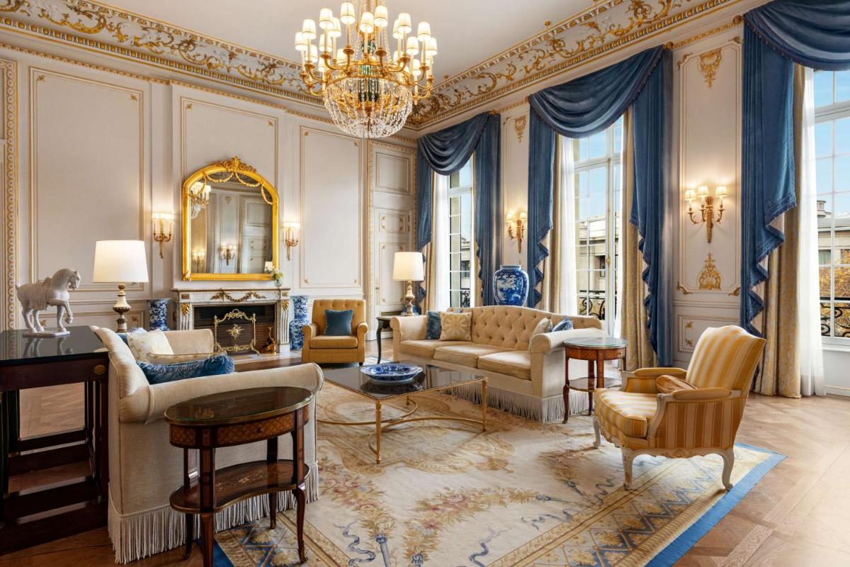 Coin salon dans l'établissement Shangri-La Paris