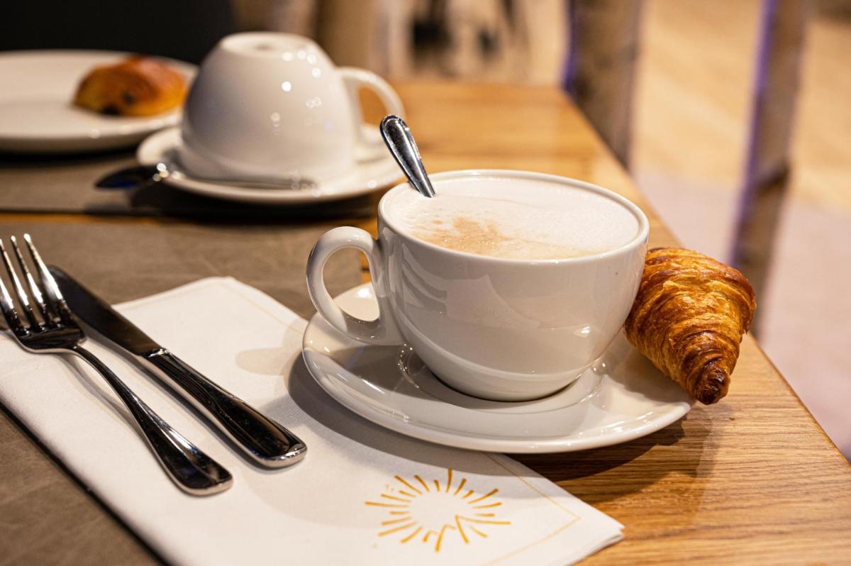 Options de petit-déjeuner proposées aux clients de l'établissement Hôtel Le Levanna by Les Etincelles