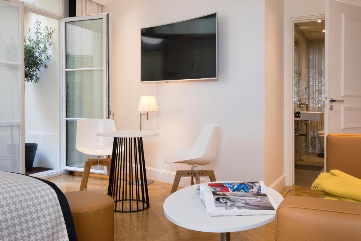 Coin salon dans l'établissement Hôtel R de Paris - Boutique Hotel