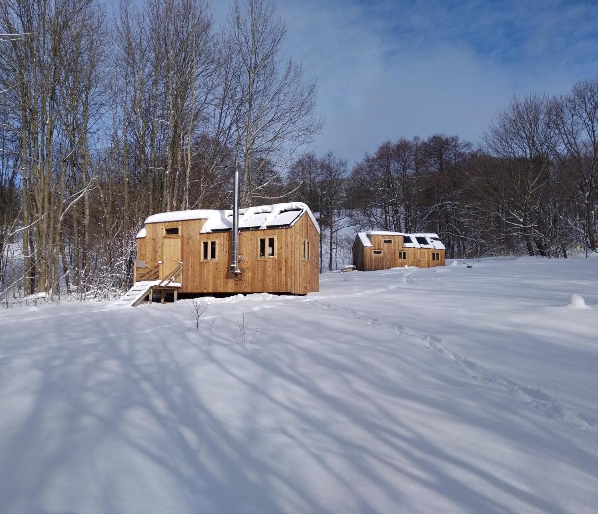 Celoroční GLAMPING v pohodlném domečku - Housity