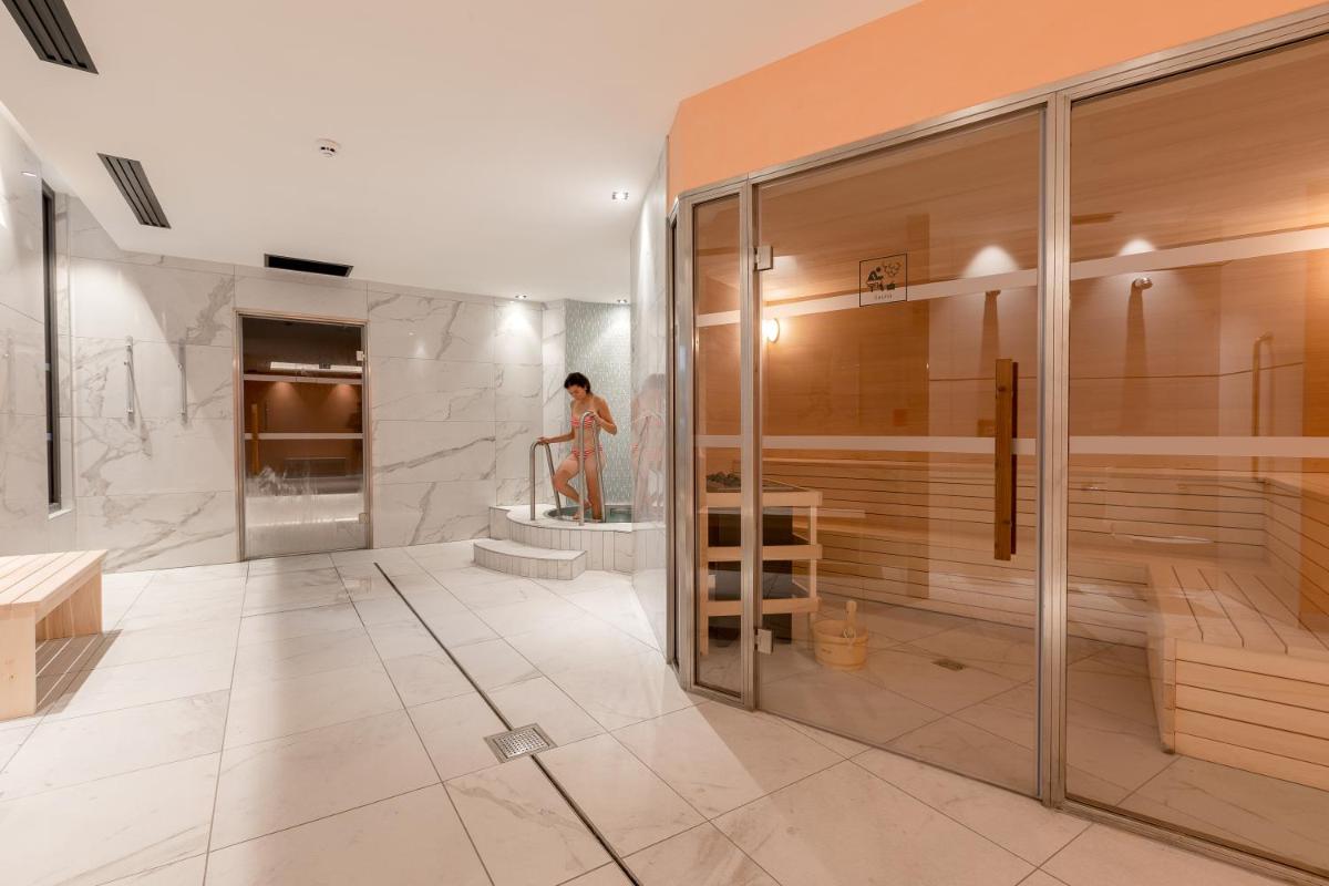 Salle de bains dans l'établissement Rivage Hôtel & Spa Annecy