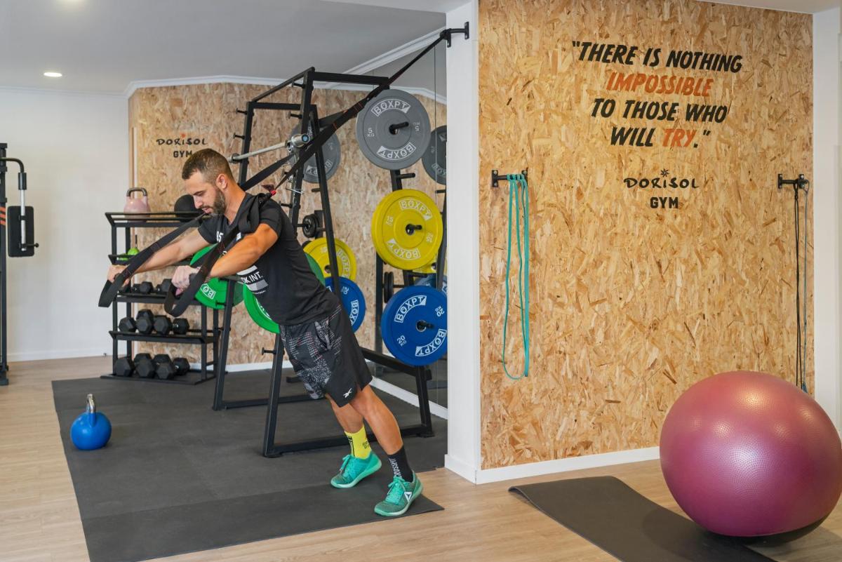 O centro de fitness e/ou as comodidades de fitness de Dorisol Buganvilia Studio Hotel
