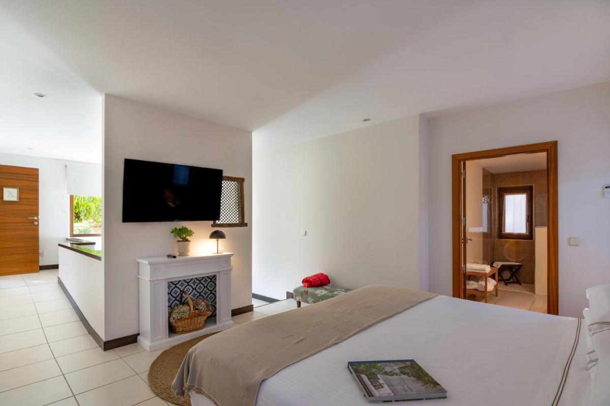 Una televisión o centro de entretenimiento en Molino de Alcuneza Relais & Châteaux
