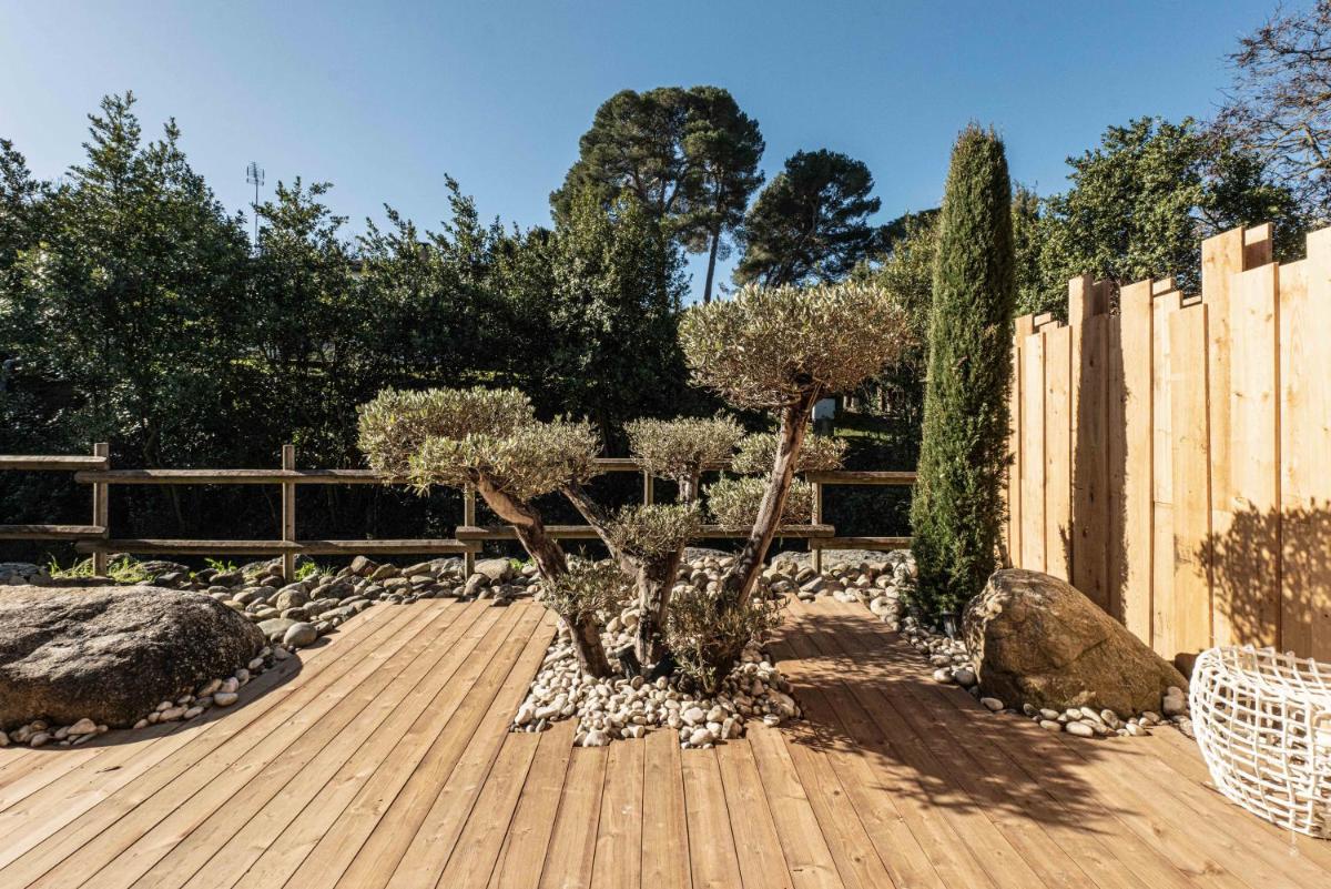 Jardin de l'établissement Hôtel Le Parc - La Table de Franck Putelat