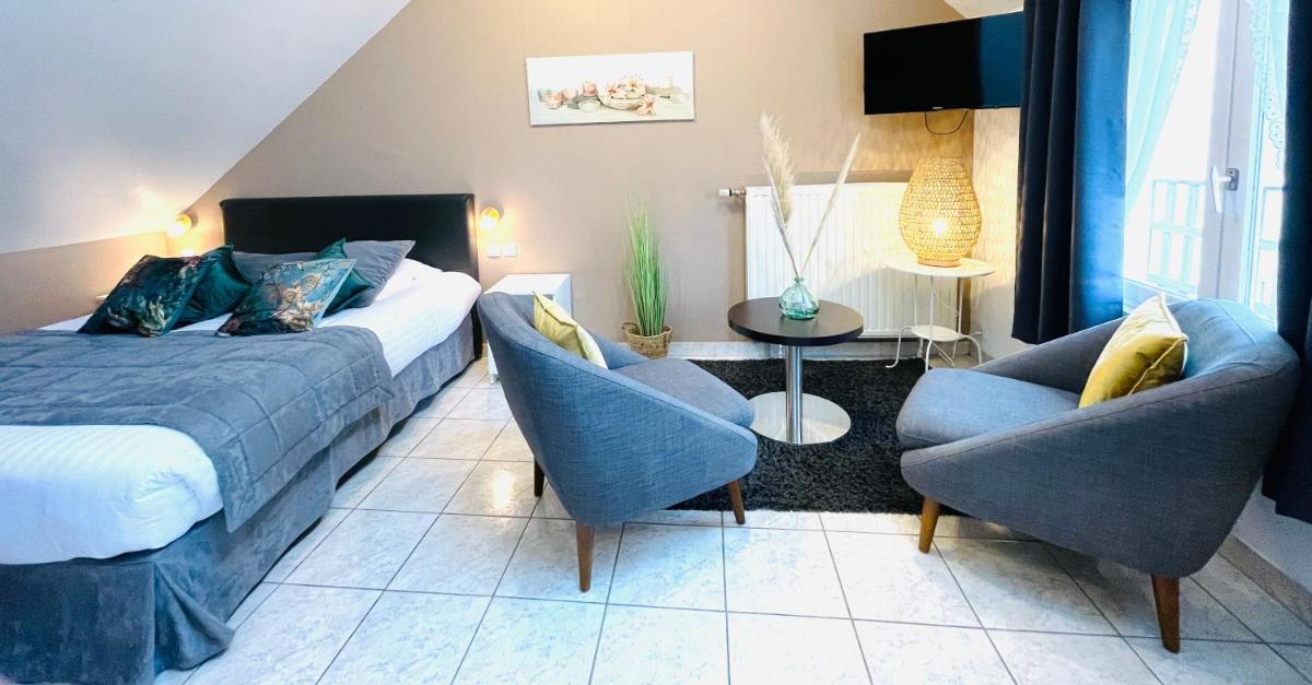 Coin salon dans l'établissement La Maison Blanche