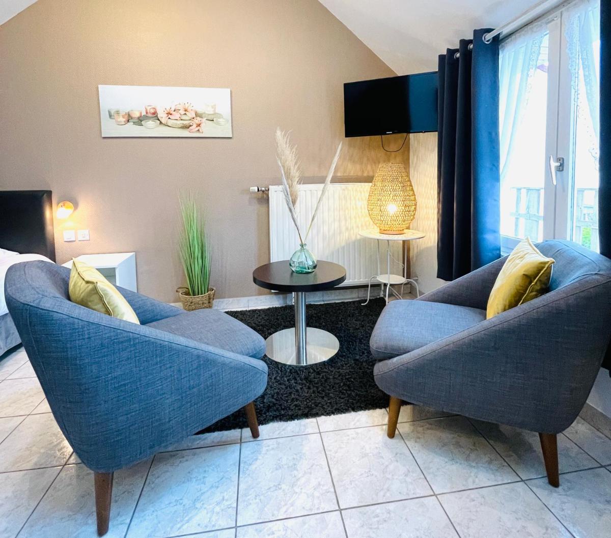 Coin salon dans l'établissement La Maison Blanche