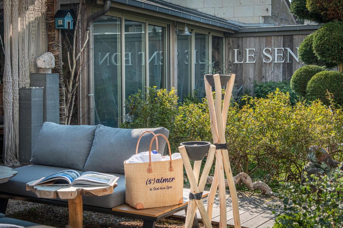Jardin de l'établissement La Marine de Loire Hôtel & Spa