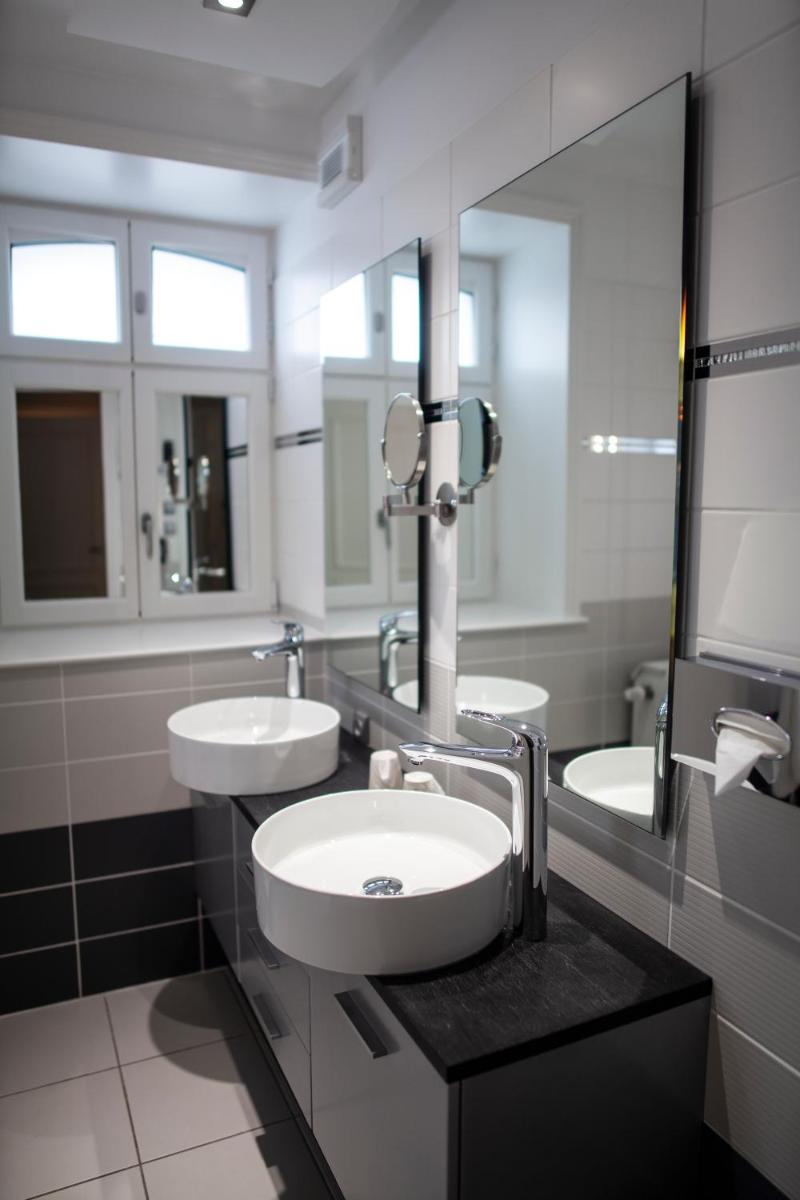 Salle de bains dans l'établissement Le Domaine de Beaulieu