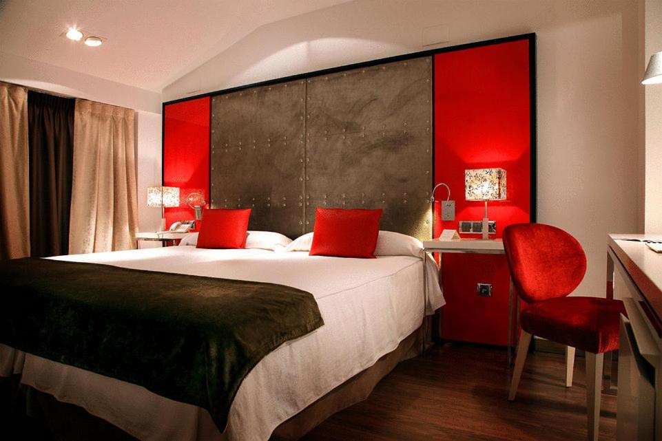 Cama o camas de una habitación en San Ramón del Somontano