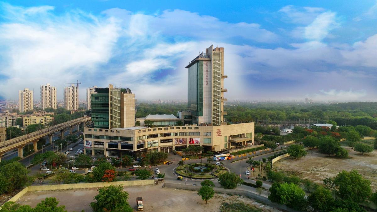 a view of a city with tall buildings at Crowne Plaza New Delhi Rohini by IHG in New Delhi a view of a city with tall buildings at Crowne Plaza New Delhi Rohini by IHG in New Delhi