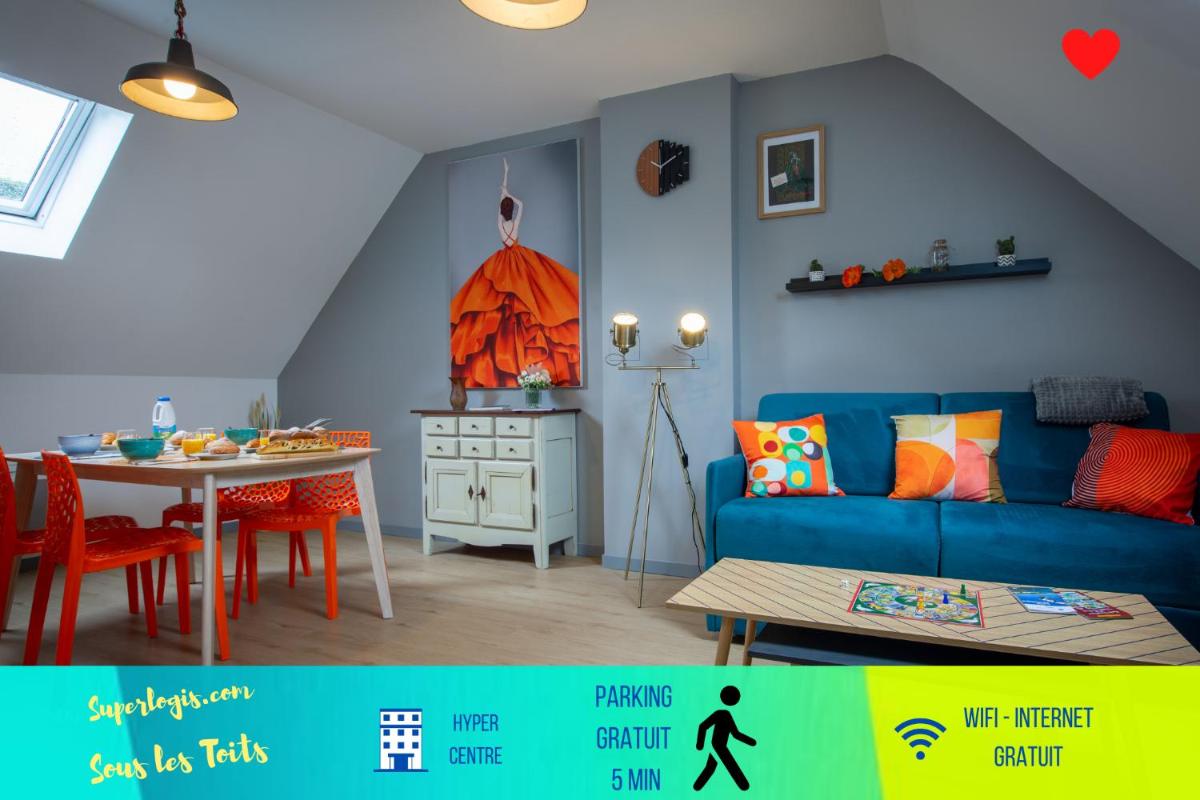 Suitetrails - SUPERLOGIS - Sous Les Toits - T2 - BLOIS-HYPERCENTRE 1 chambre 4 personnes