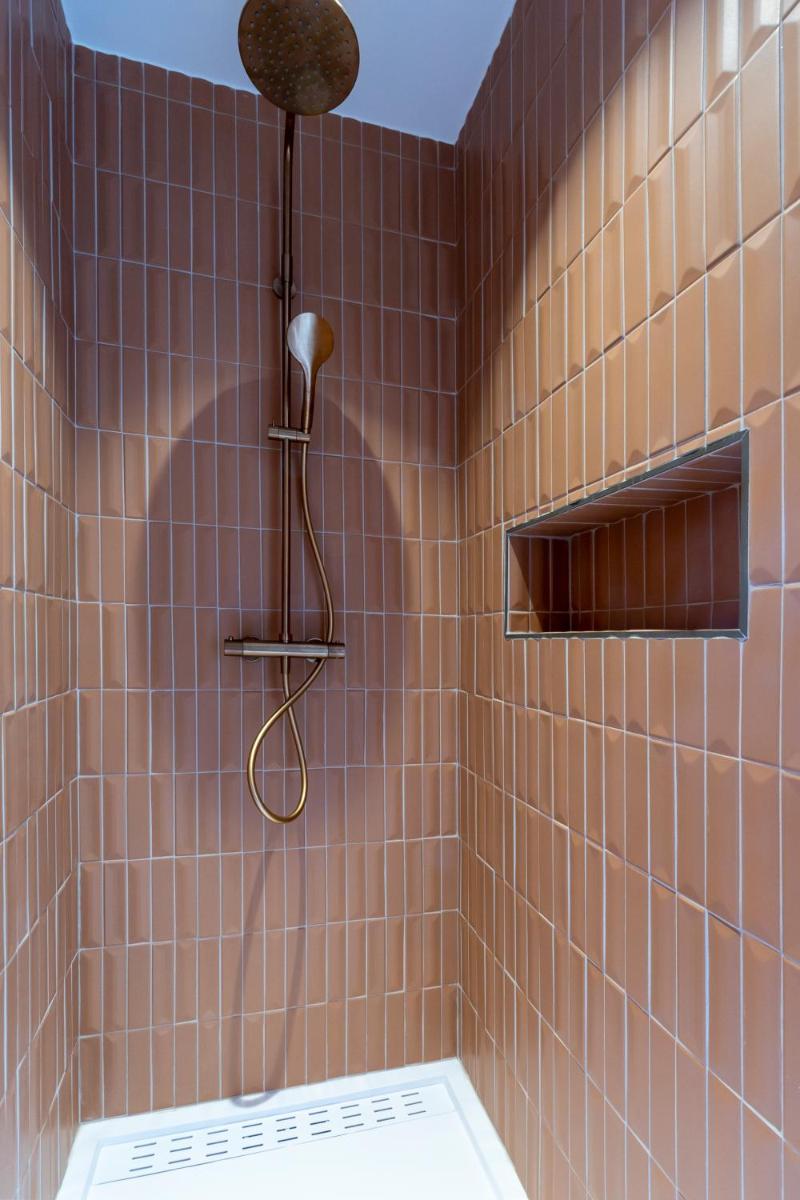 Salle de bains dans l'établissement Résidence Omigna