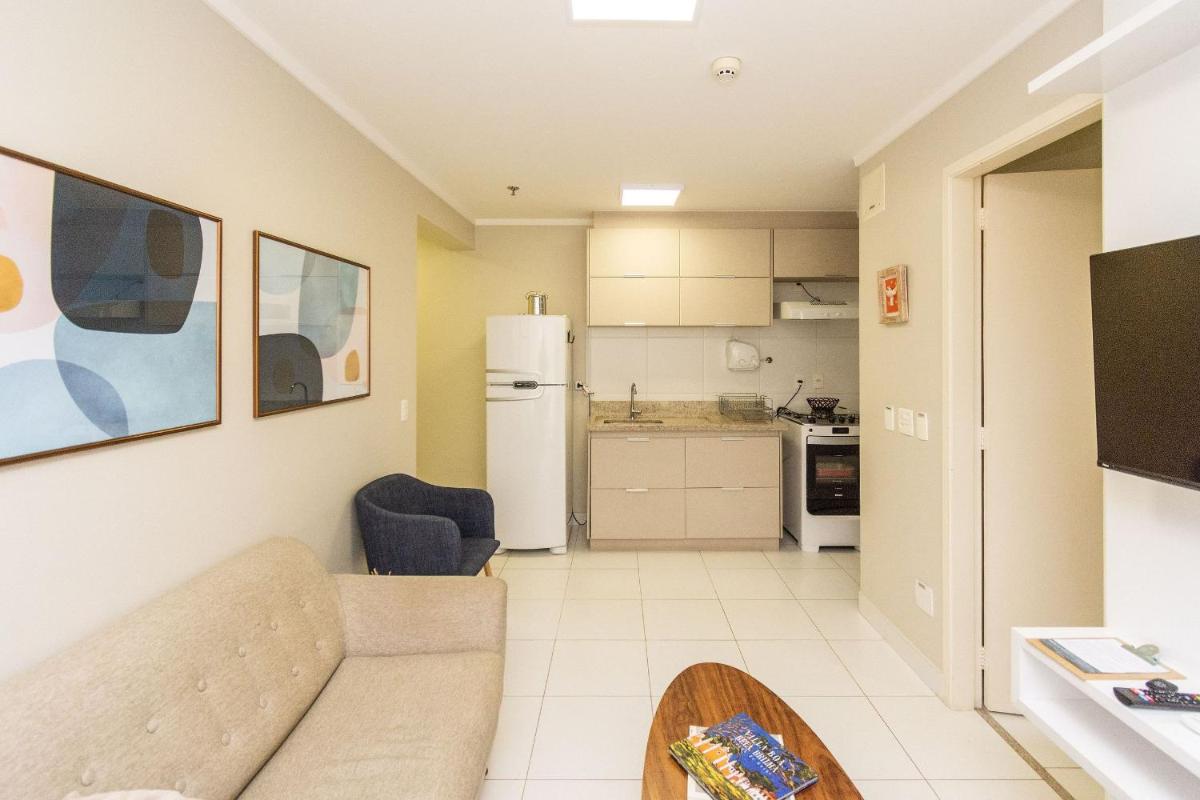 MB407A Apto de 1 quarto no Ed Metropolitan Barcelona - COMPLETO - Garagem e muito conforto - Housity
