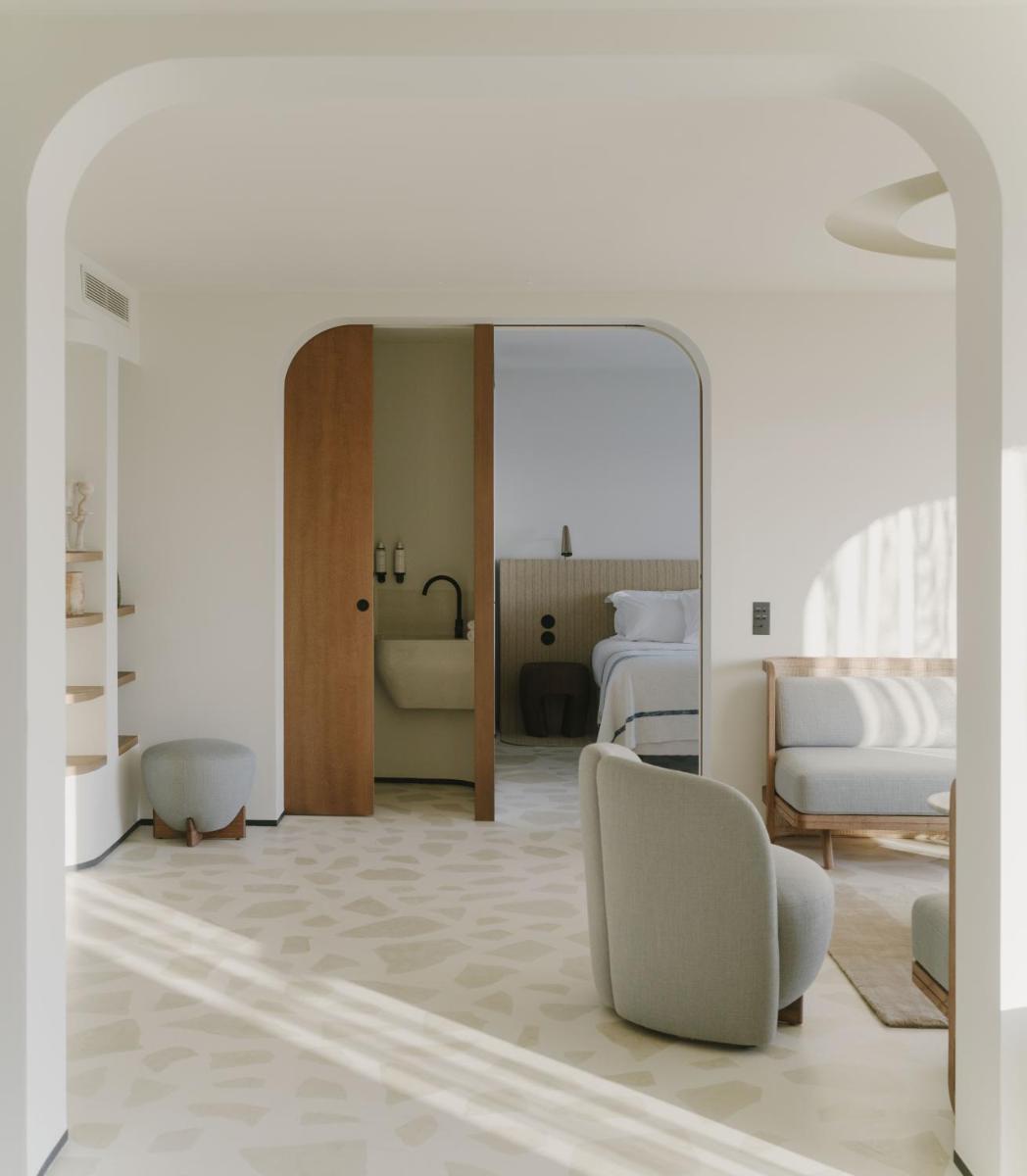 Coin salon dans l'établissement Hôtel & Spa Belle Plage