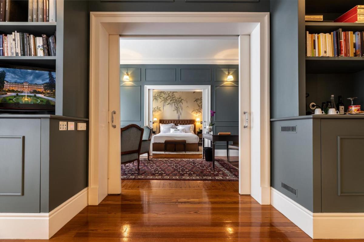 Uma cama ou camas num quarto em Vidago Palace