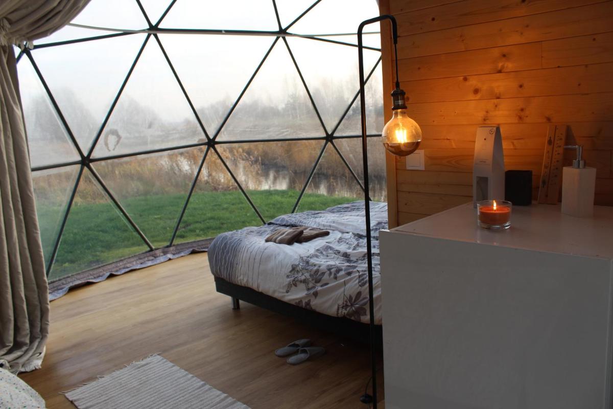 Dome house with free sauna by the river - Housity