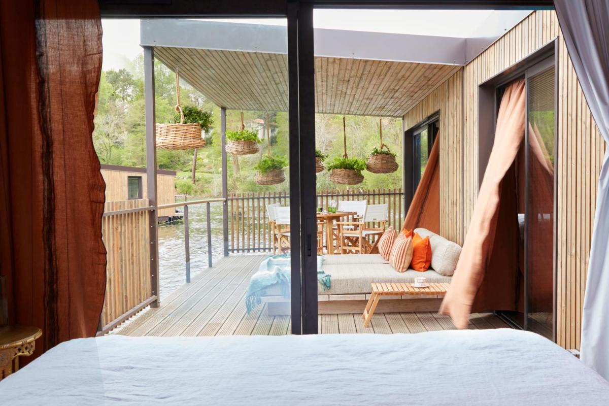 Balcon ou terrasse dans l'établissement Brindos, Lac & Château - Relais & Châteaux - Anglet Biarritz