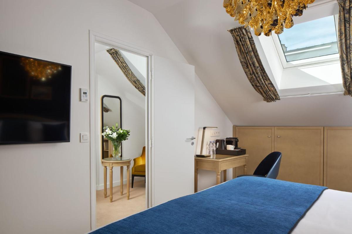 Un ou plusieurs lits dans un hébergement de l'établissement Hotel Villa Romantic & Spa
